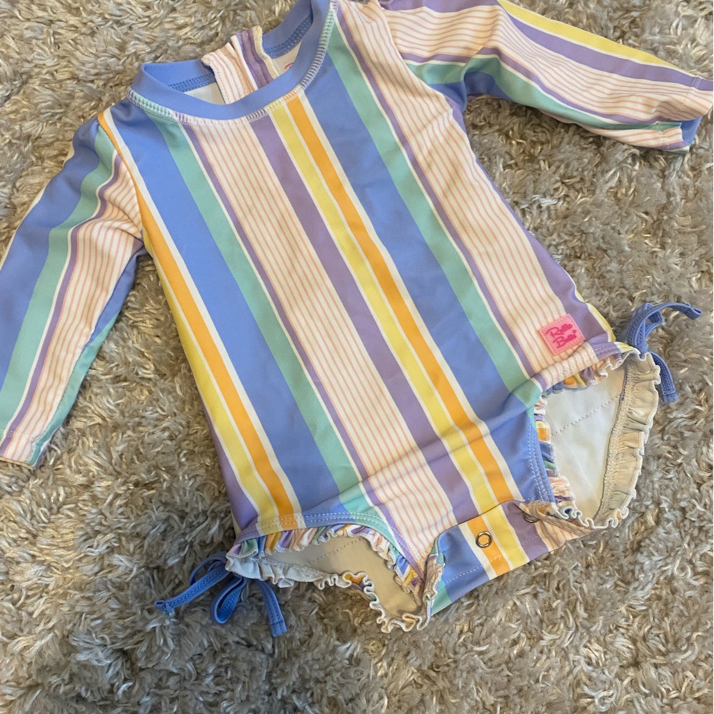 6-12m VGUC Ruffle Butts Swimsuit